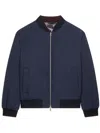 Dries Van Noten Volker Navy Viscose Blend Jacket In Blue