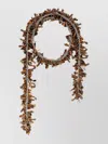 Dries Van Noten Adjustable Beaded Multi-strand Necklace In Brown