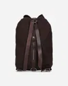 Dries Van Noten Adjustable Canvas Bag Dark In Brown