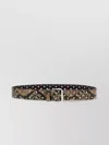 Dries Van Noten Adjustable Snake Print Studded Belt In Animal Print