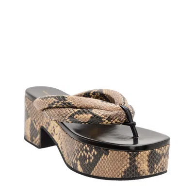 Dries Van Noten Alligator Flatform In Animal Print