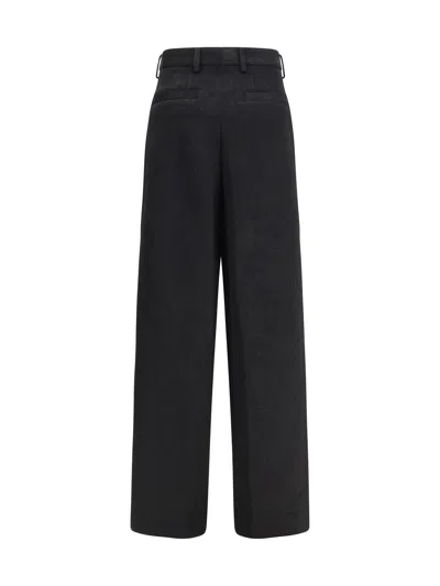 Dries Van Noten All-over Jacquard Viscose Trousers In Black