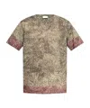 Dries Van Noten Lightweight Short Sleeve Round Neck T-shirt In Multi