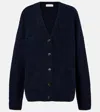 Dries Van Noten Alpaca And Wool-blend Cardigan In Black