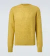 Dries Van Noten Alpaca And Wool-blend Sweater In Yellow