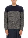 Dries Van Noten Knitted Crewneck Sweater In Multicolour