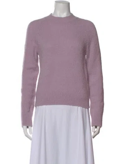 Pre-owned Dries Van Noten Alpaca Mock Neck Sweater W/ Tags In Purple
