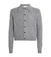 Dries Van Noten Alpaca-wool-blend Cardigan In Gray