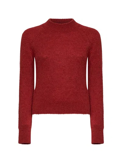 Dries Van Noten Alpaca-blend Ribbed Crewneck Sweater In Red