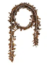 Dries Van Noten Adjustable Beaded Multi-strand Necklace In Brown