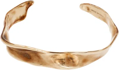 Dries Van Noten Anatomic Bangle Bracelet In Gold