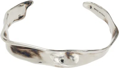 Dries Van Noten Anatomic Bangle Bracelet In Metallic