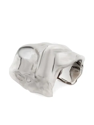 Dries Van Noten Anatomic Bracelet In Metallic