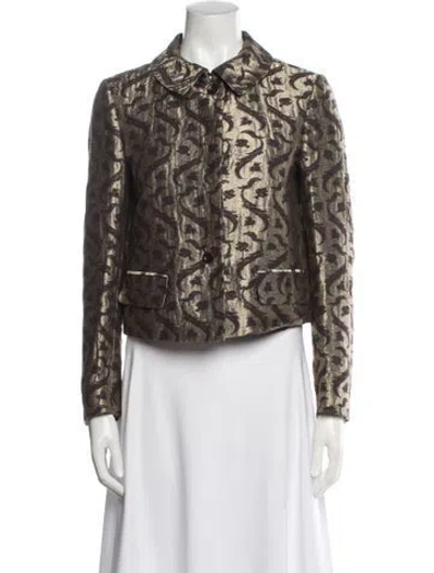 Pre-owned Dries Van Noten Animal Print Evening Jacket