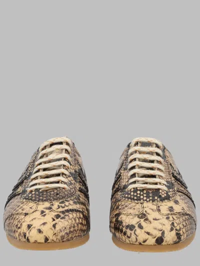 Dries Van Noten Animal Print Sneakers In Neutral