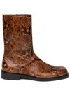 Dries Van Noten Ankle Boots In Brown