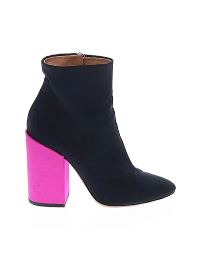 Pre-owned Dries Van Noten Ankle Boots In Purple