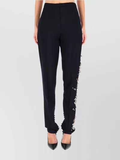 Dries Van Noten Wool Slim-fit Trousers In Black