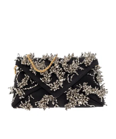 Dries Van Noten Appliqué Shoulder Bag In Black