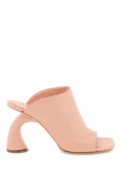 Dries Van Noten Arched Heel Mules In Pink