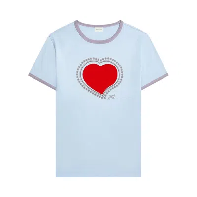Pre-owned Dries Van Noten Archive Print Tee 'pale Blue' | Men's Size L