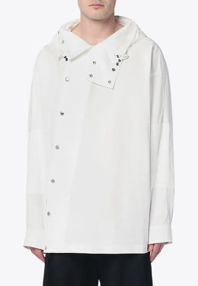 Dries Van Noten Asymmetric Buttoned Shirt In White