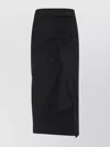 Dries Van Noten Black Skirt With Draping