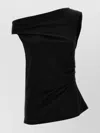 Dries Van Noten Off-the-shoulder Draped Cotton-jersey Top