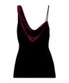 Dries Van Noten Asymmetrical Draped Top In Black