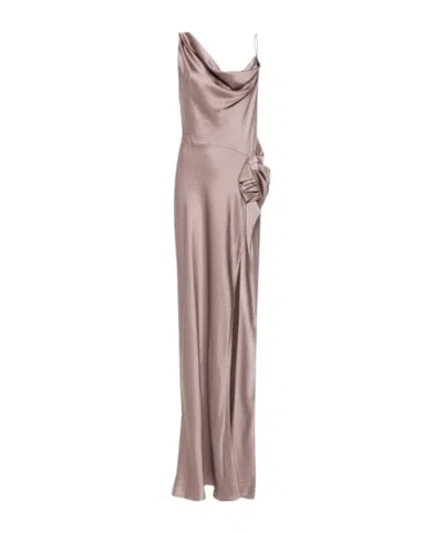 Dries Van Noten Asymmetrical Dress In Silver