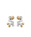 Dries Van Noten Crystal-embellished Stud Earrings In White