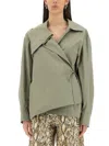 Dries Van Noten Cedo Shirt And Blouse Green In Nude