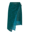 Dries Van Noten Wickelrock Aus Blumenspitze In Green