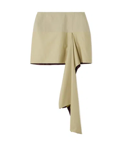 Dries Van Noten Asymmetrical Skirt In Nude