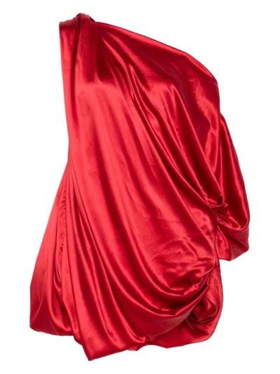 Dries Van Noten Asymmetrical Top In Red