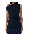 Dries Van Noten Asymmetrical Vest In Blue