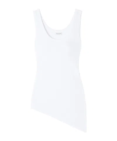 Dries Van Noten Asymmetrical Vest In White