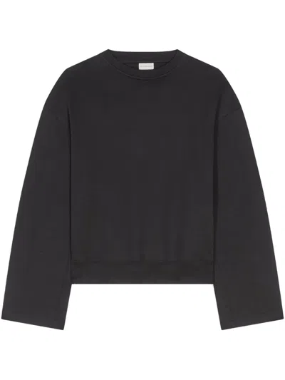 Dries Van Noten Back-detail Sweatshirt In Black