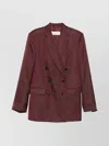 Dries Van Noten Bafya 2350 W.w. Jacket With Pockets In Red