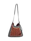 Dries Van Noten Modern Geometric Shoulder Bag With Adjustable Strap In Purple