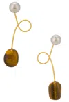 Dries Van Noten Ball Earrings In Gold