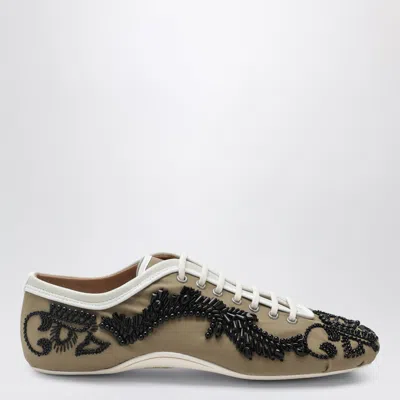 Dries Van Noten Ballerina Sneakers With Embroidery In Multi