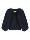 Dries Van Noten Balloon-sleeve Jacket In Blue