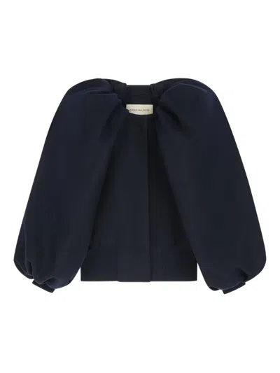 Dries Van Noten Balloon-sleeve Jacket In Blue