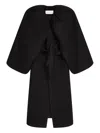 Dries Van Noten Balloon-sleeve Wool Coat In Black