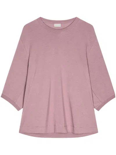 Dries Van Noten Balloon-sleeves T-shirt In Pink