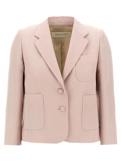 Dries Van Noten Bamis Blazer And Suits Pink