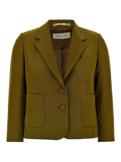 Dries Van Noten Bamis Blazer In Green
