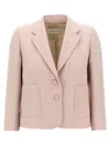 Dries Van Noten Tailored Blazer Notch Lapel In Pink