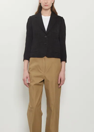 Dries Van Noten Bamis Jacquard Blazer In Black